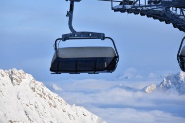 ski lift  on the zugspitze. top of germany