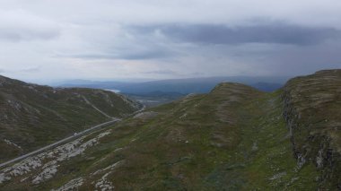 Norveç 'teki İHA' dan dağların güzel manzarası