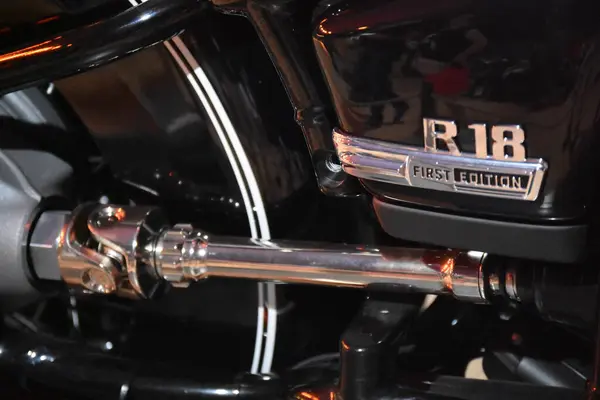 Yakın çekim - motosiklet motoru görüntüsü