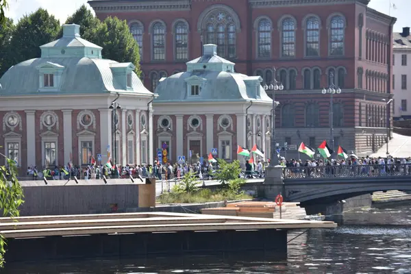 Stockholm, İsveç - Haziran 19, 21 0 17: Stockholm Kraliyet Sarayı, İsveç.