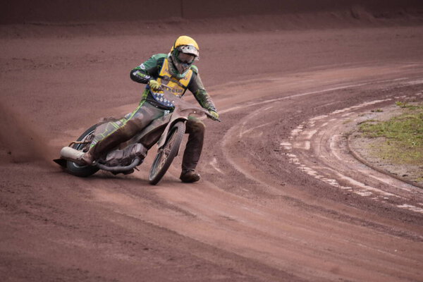 stockholm, sweden - july 1 6, 2 0 1 6 : the speedway of the sweden speedway ( stockholm ) speedway.