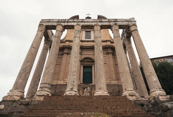 ruins in the roman forum. Roman temple