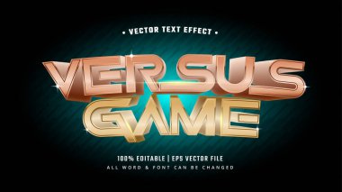 3d. Oyun Metin Biçimine Karşı Etkisi. Düzenlenebilir İllustratör Metin Biçimi.