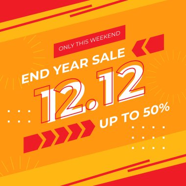 12.12 Satış Sancak Şablonu