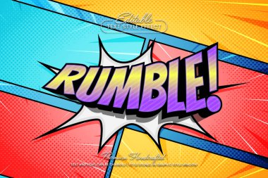 Düzenlenebilir vektör etkisi grafik biçimi. Çizgi roman metin ses efekti vektör şablonu.