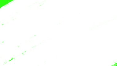 Yeşil ekranda beyaz sıvı animasyon geçişi. Basit karikatür akışkan hareket animasyonu.