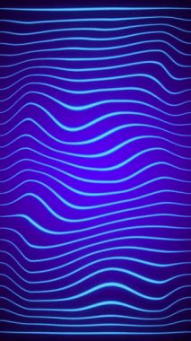 Soyut neon çizgileri türbülans canlandırma arkaplanı