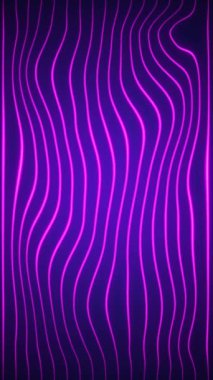 Soyut neon çizgileri türbülans canlandırma arkaplanı