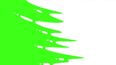 Su yeşil ekran üzerinde dinamik mavi ve beyaz sıvı ile animasyon sıçratır. Biçimlendirilmiş 2B döngü canlandırma geçişi.