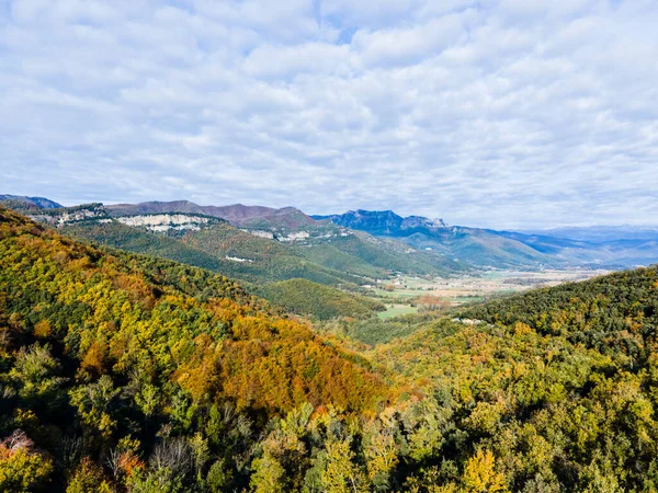 西班牙La Garrotxa Vall Bas的秋季风景 — 图库照片