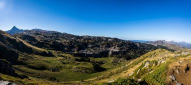 Summer landscape in the mountains of Navarra, Pyrenees, northern Spain