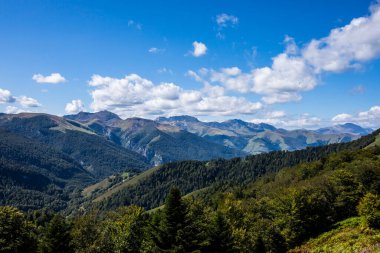 Summer landscape in the mountains of Navarra, Pyrenees, northern Spain