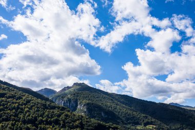 Summer landscape in the mountains of Navarra, Pyrenees, northern Spain