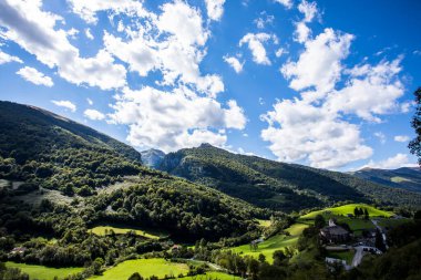Summer landscape in the mountains of Navarra, Pyrenees, northern Spain