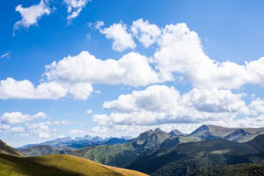 Summer landscape in the mountains of Navarra, Pyrenees, northern Spain