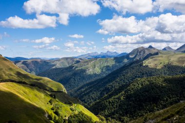 Summer landscape in the mountains of Navarra, Pyrenees, northern Spain