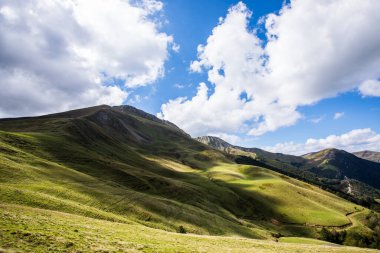 Summer landscape in the mountains of Navarra, Pyrenees, northern Spain