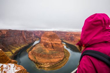 Horseshoe Bend, Arizona, Amerika Birleşik Devletleri 'nde Kız