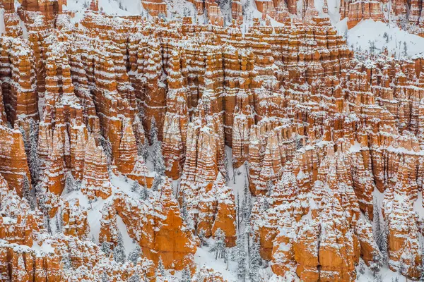 Paisaje Invernal Bryce Canyon National Park Estados Unidos América —  Fotos de Stock