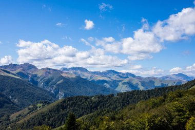 Summer landscape in the mountains of Navarra, Pyrenees, northern Spain