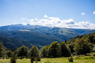Summer landscape in the mountains of Navarra, Pyrenees, northern Spain