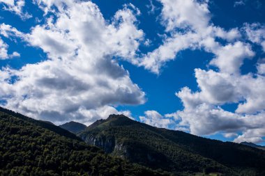 Summer landscape in the mountains of Navarra, Pyrenees, northern Spain