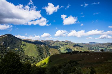 Summer landscape in the mountains of Navarra, Pyrenees, northern Spain
