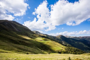 Summer landscape in the mountains of Navarra, Pyrenees, northern Spain