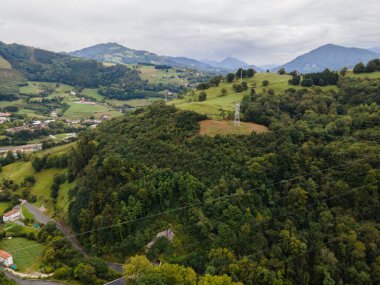 Kuzey İspanya, Bask bölgesinde yaz manzarası.