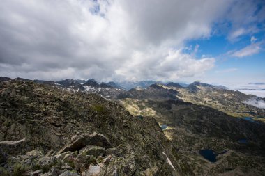 Summer landscape in Aiguestortes and Sant Maurici National Park, Pyrenees, Spain