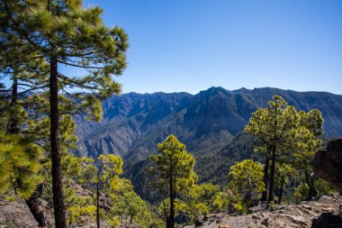 Landscaoe in Bejenado Peak in Caldera De Taburiente, La Palma, Canary Islands, Spain