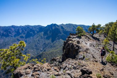 Landscaoe in Bejenado Peak in Caldera De Taburiente, La Palma, Canary Islands, Spain