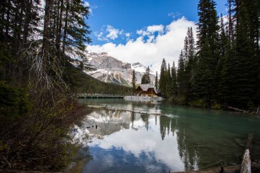 Summer landscape in Emerald lake, Yoho National Park in Canada.