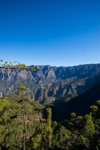 Landscaoe Bejenado Peak Caldera Taburiente Palma Canary Islands Spain — Stockfoto