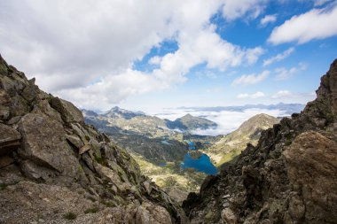 Summer landscape in Aiguestortes and Sant Maurici National Park, Pyrenees, Spain