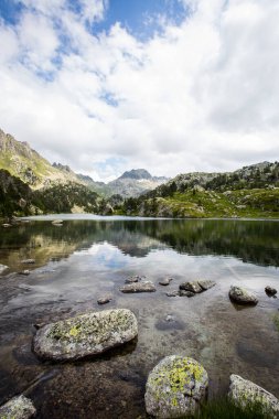 Summer landscape in Aiguestortes and Sant Maurici National Park, Pyrenees, Spain