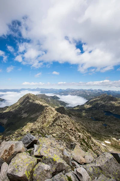 Zomer Landschap Aiguestortes Sant Maurici Nationaal Park Pyreneeën Spanje — Stockfoto