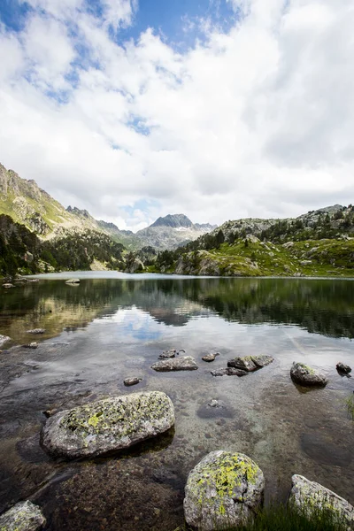 Summer Landscape Aiguestortes Sant Maurici National Park Pyrenees Spain — Stock Fotó