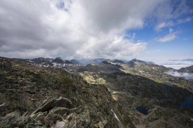 Summer landscape in Aiguestortes and Sant Maurici National Park, Pyrenees, Spain