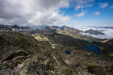 Summer landscape in Aiguestortes and Sant Maurici National Park, Pyrenees, Spain
