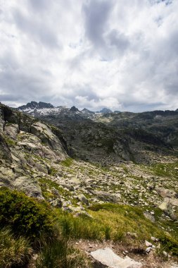 Summer landscape in Aiguestortes and Sant Maurici National Park, Pyrenees, Spain