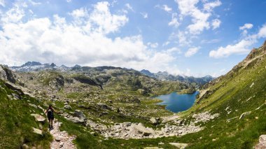 Summer landscape in Aiguestortes and Sant Maurici National Park, Pyrenees, Spain