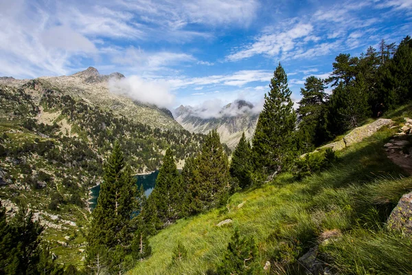 Paisagem Verão Aiguestortes Parque Nacional Sant Maurici Pirinéus Espanha — Fotografia de Stock