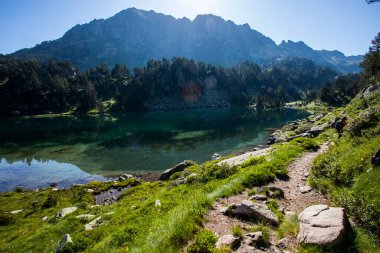 Summer landscape in Aiguestortes and Sant Maurici National Park, Pyrenees, Spain