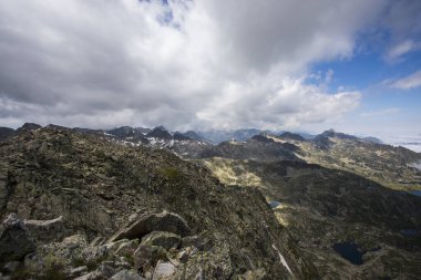 Summer landscape in Aiguestortes and Sant Maurici National Park, Pyrenees, Spain