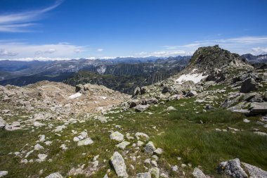 Summer landscape in Aiguestortes and Sant Maurici National Park, Pyrenees, Spain