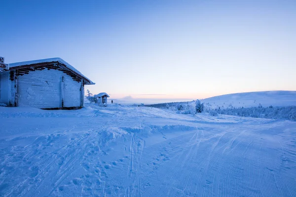 Expedición Esquí Parque Nacional Pallas Yllastunturi Laponia Finlandia — Foto de Stock