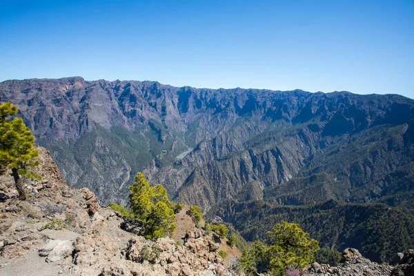 Landscaoe Bejenado Peak Caldera Taburiente Palma Canary Islands Spain — 스톡 사진