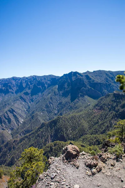 Landscaoe Bejenado Peak Caldera Taburiente Palma Canary Islands Spain —  Fotos de Stock