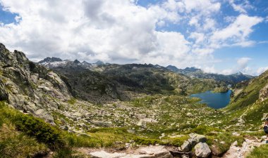 Summer landscape in Aiguestortes and Sant Maurici National Park, Pyrenees, Spain